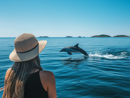 grizlisb A woman in the boat wearing a sun hat and a black dres 0cdd3d4c 5e9a 4913 9bf6 09a00a0b7d64