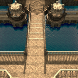 ponte da cidade de frente