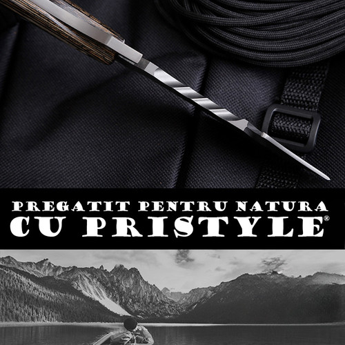 cutit briceag camping vanatoare bushcraft supravietuire pristyle otel calit pliabil rezistent HRC