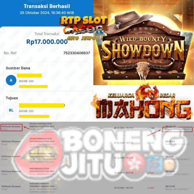 SELAMAT KEPADA ID XXXX JACKPOT PERMAINAN Wild Bounty Showdown Slot by PG Soft  DI WEB BONENGJITU