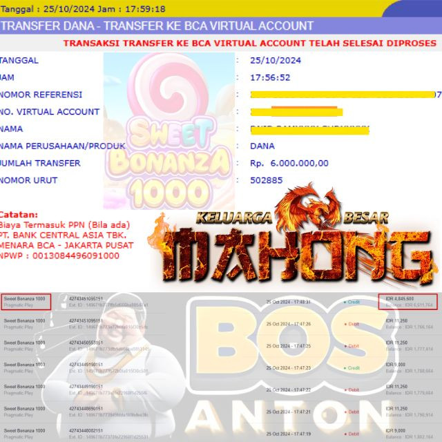 SELAMAT KEPADA ID XXXX JACKPOT PERMAINAN Sweet Bonanza 1000 Slot Pragmatic Play DI WEB BOSANTON