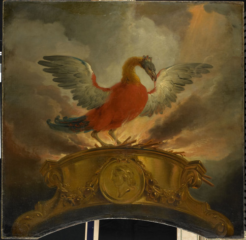 Troost, Cornelis Птица Феникс, 1750, 112 cm х 114 cm, Холст, масло