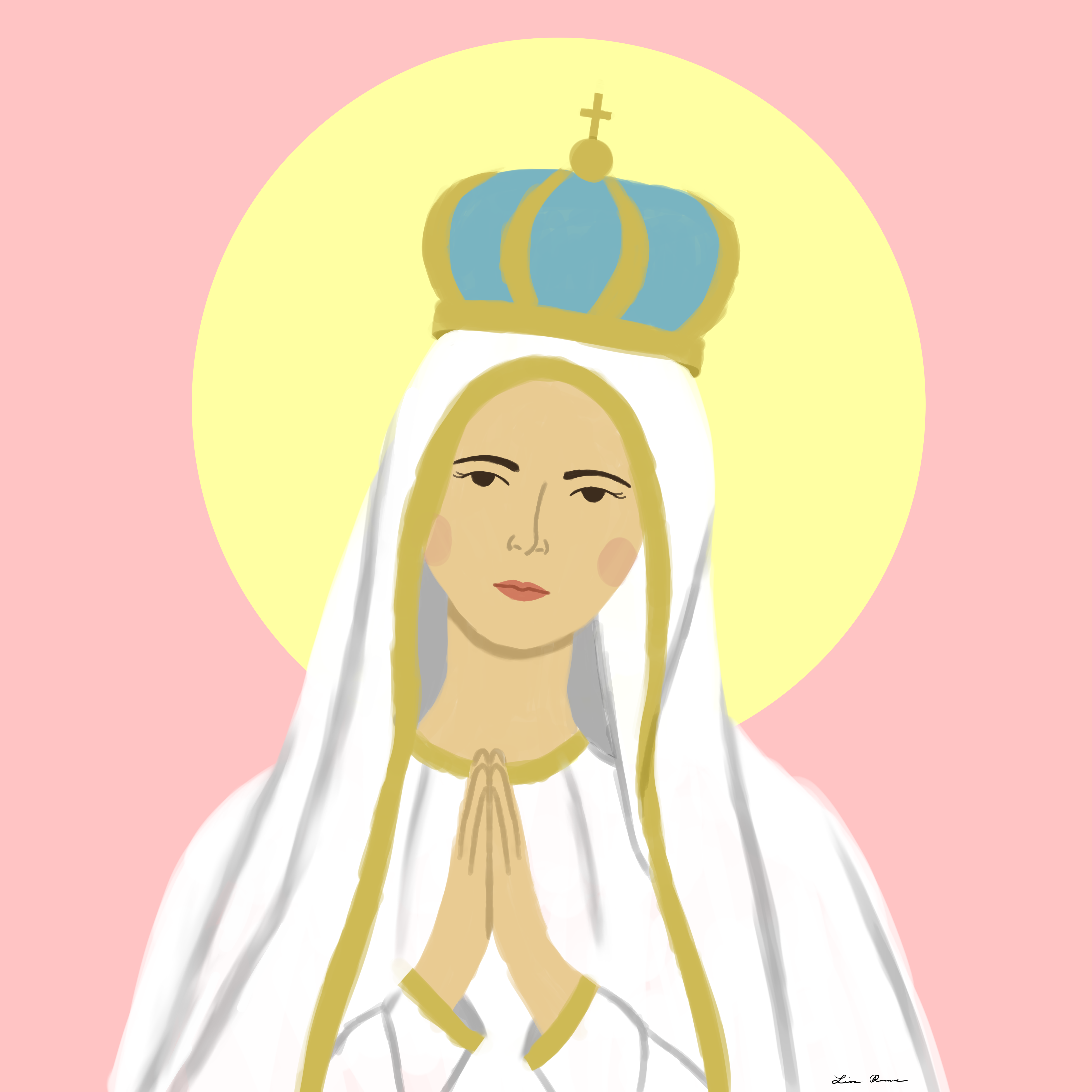 Illustration of Our Lady of Fatima