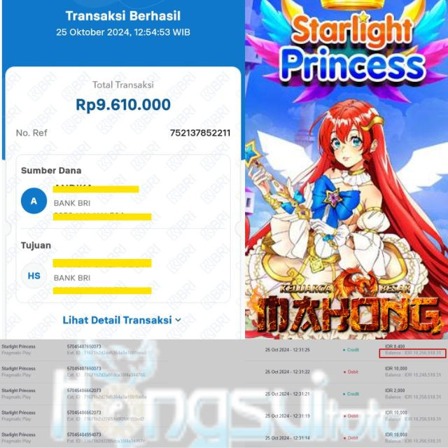SELAMAT KEPADA ID XXXX JACKPOT PERMAINAN Starlight Princess 1000 - Pragmatic Play DI WEB HONGSUITOTO