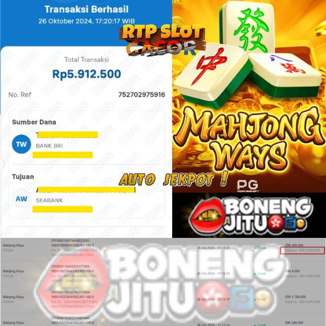 SELAMAT KEPADA ID XXXX JACKPOT PERMAINAN Mahjong Ways Slot - PG Soft DI WEB BONENGJITU