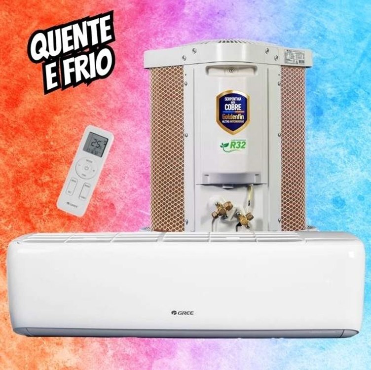 Ar-condicionado Split Gree Inverter 9.000BTUs Quente e Frio GWH09ATA-D6DNA2B