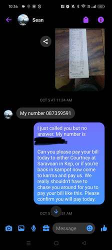 South African Sean Coetzee Accused of Doing a Runner on Numerous Bills