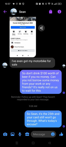 South African Sean Coetzee Accused of Doing a Runner on Numerous Bills