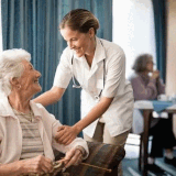 Assisted Living Memory Care at the Lodges in Shepherd, MI Stone Lodge.gif