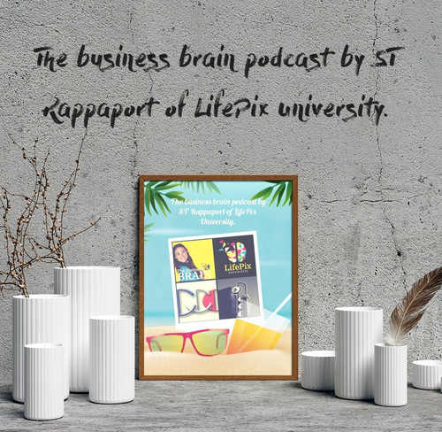 The business brain podcast by ST Rappaport of LifePix University sales guest Richard Blank.jpg
