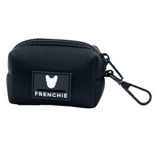 frenchie bulldog reversible harness leash collar poo bag bandana no pull solid black aesthetic check.jpg