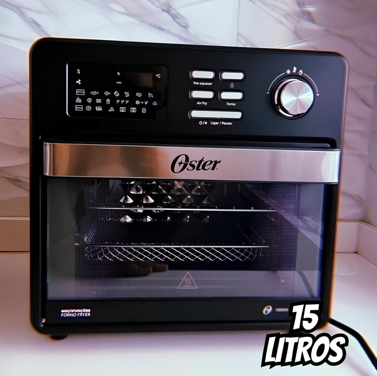 Fritadeira Elétrica Oster Forno Fryer 15L Multifunções Compact OFOR160