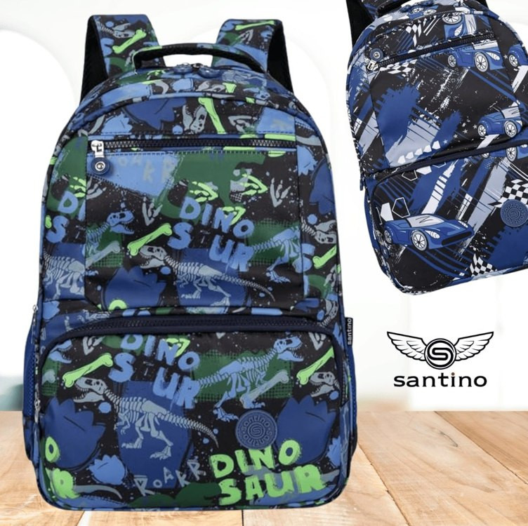 Mochila Juvenil Casual, Escolar, Passeio, Viagem Fresno Poliéster Santino SAM114U