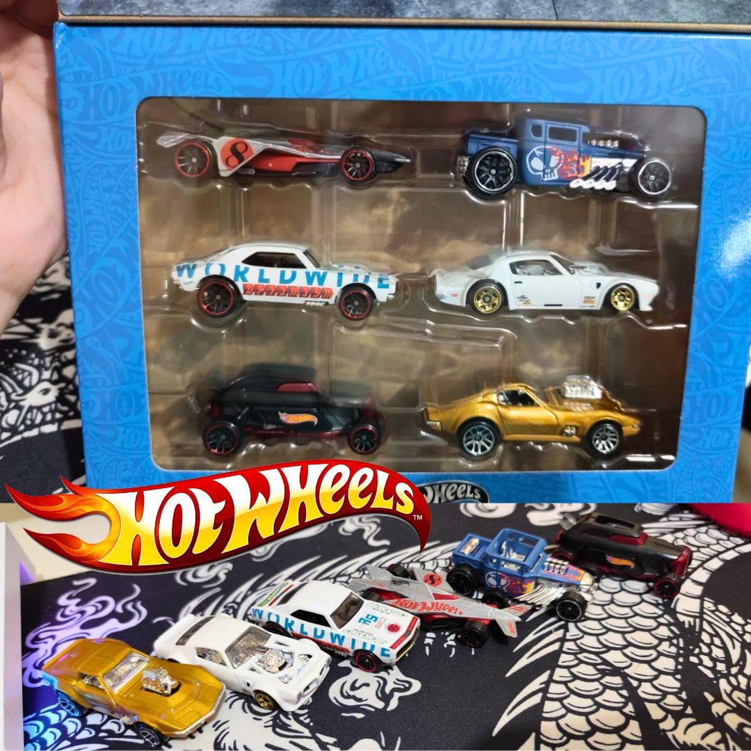 Hot Wheels Legends, Multipacote com 6 Veículos Colecionáveis e Lendários em Escala 1:64