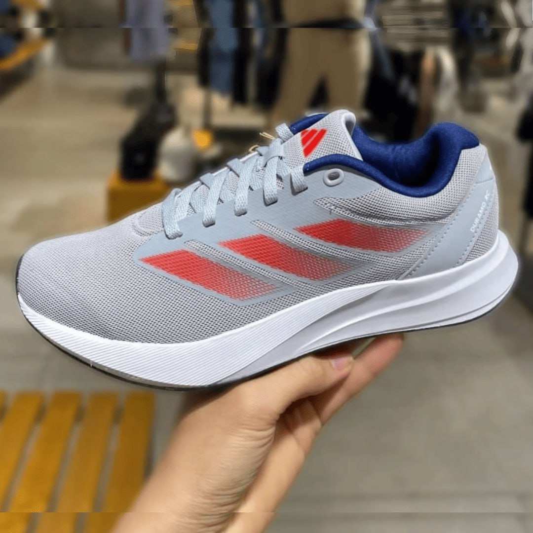 Tênis Adidas Duramo Rc – Cinza+Vermelho