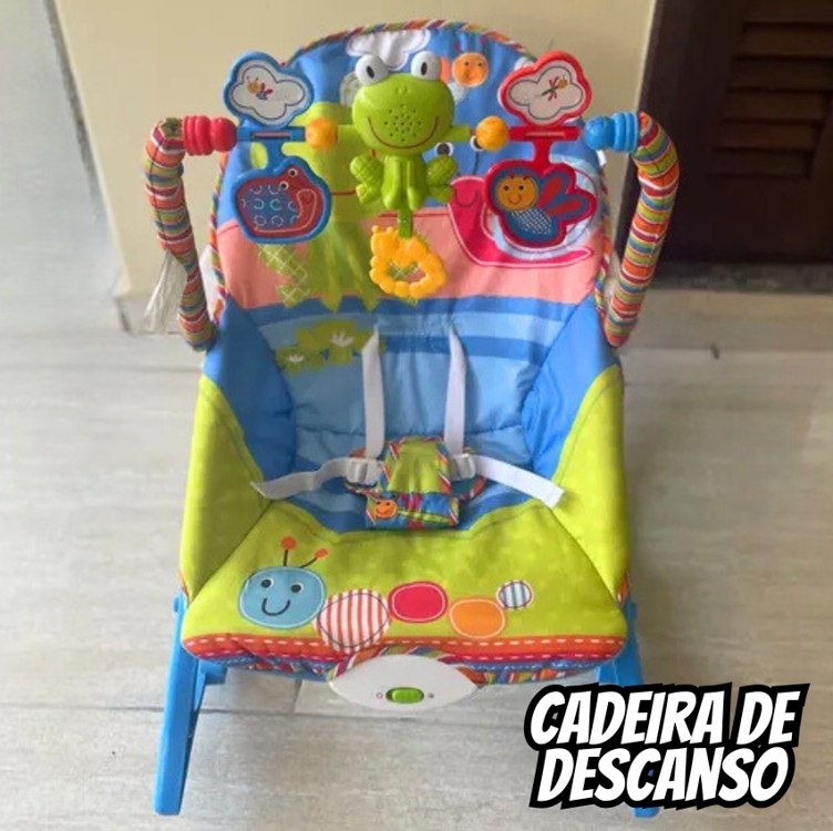 Cadeira De Descanso Musical Funtime Maxi Baby Vibratória