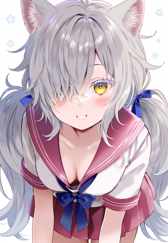 close up, teenage, high quality, fukahire (ruinon), nami kun, white hair, whi s 3161882280.png