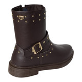 bota coturno com fivela cafe world 4