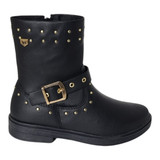 bota coturno com fivela preta world 3