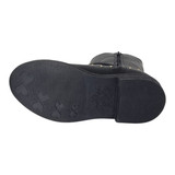 bota coturno com fivela preta world