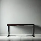 DALL·E 2025 01 24 18.58.04 A classy, minimalist console table in a modern interior setting. The tabl