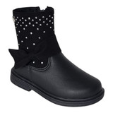 bota infantil lacinho preta world color