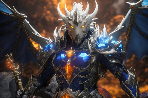 RPG v5 Ferhir blue dragon orange eyes breathing lightning hol 0.jpg