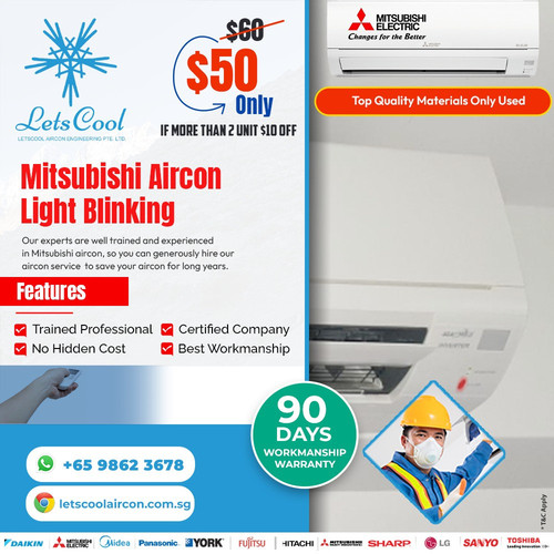 Mitsubishi aircon light blinking..1