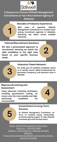 5 Reasons to Choose Stillwell Management Consultants as Your Recruitment Agency in Adelaide.1