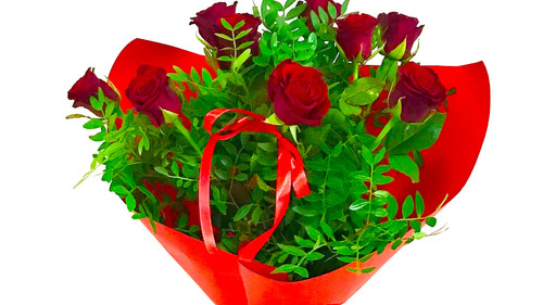 Walentynkowy 9 róż 40 50cm 150zł..jpg