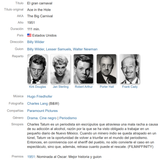 El gran carnaval ficha