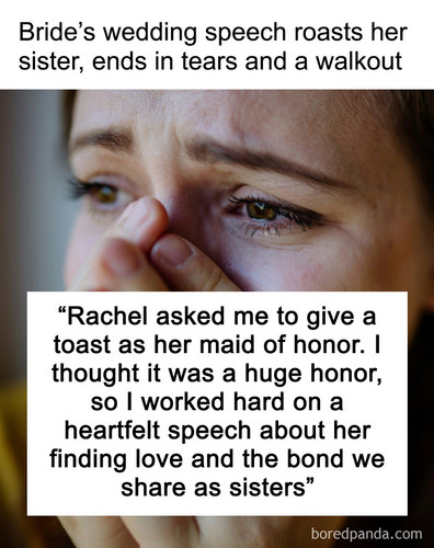 woman leaves sisters wedding humiliating joke.jpg