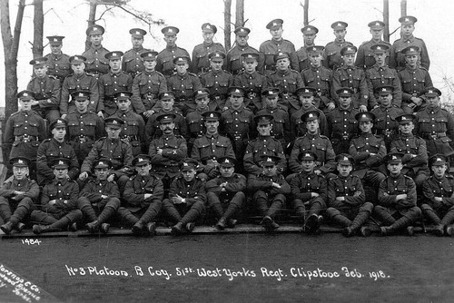 B Coy, 51st West Yorks Regt, Clipstone Camp Nottinghamshire postcard (C87802).jpg