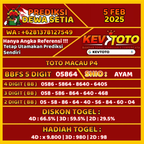 Prediksi Togel 4D Toto Macau P4 Rabu 5 Februari 2025.jpg