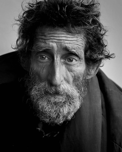 homeless man color poverty