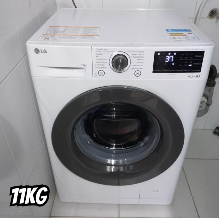 Lavadora Smart LG Vc5 Branca 11kg Fv3011wg4a Cor Branco