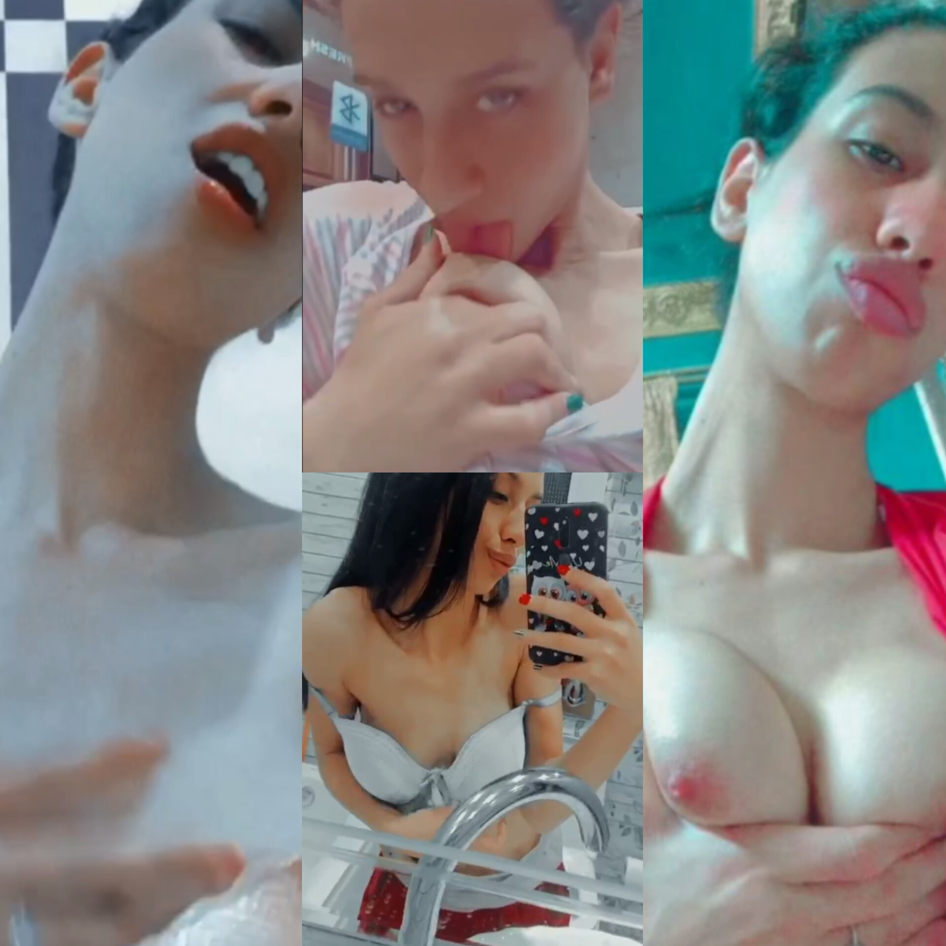 شرموطة مصرية جامعية بجسم عود فرنساوي تصور نودز لعشيقها و هي تلحس ف بزازها و هيجانة