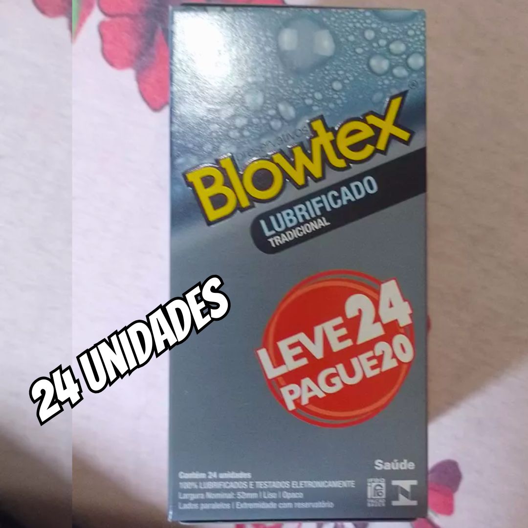 Blowtex Lubrificado Leve 24 Pague 20 unidades