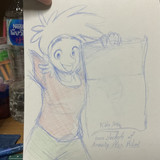 alex casey holding blueprint sketch