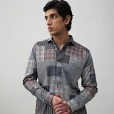 Grey Plain Cotton Luxury Branded Men Shirt.albinolifetsyle.com.png