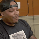 laughing 33 Black Guy Spitting water from his mouth as he laughs aka Come Back To animated GIF.gif