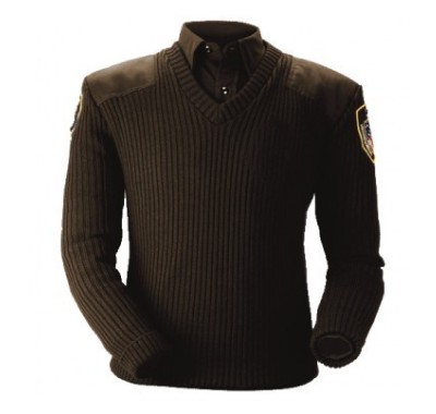 Recycled Dark Brown Police Sweater.jpg