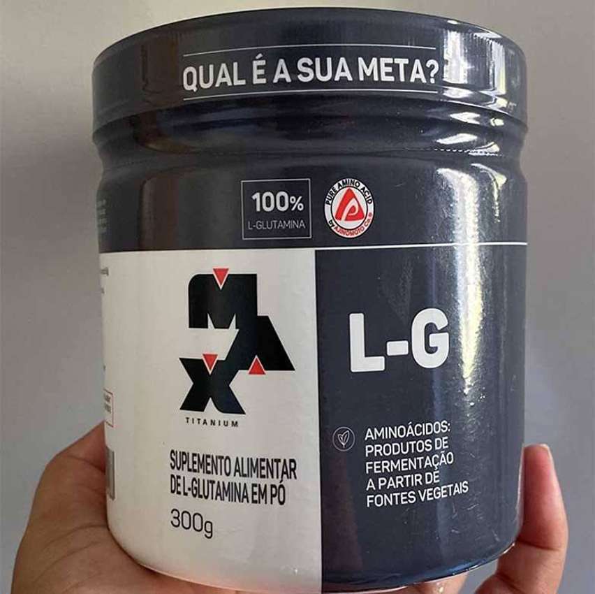 Glutamina L-G, Max Titanium, 300 g