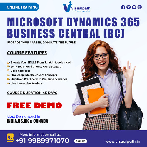 Visualpath offers the best Dynamics 365 Business Central Online Training globally. Our comprehensive training covers all aspects of Dynamics 365 Business Central, including financial management, sales, and inventory control, empowering you to streamline business processes and drive efficiency. Elevate your career in ERP solutions and business management. Book a Free Demo call at +91-9989971070
WhatsApp: https://www.whatsapp.com/catalog/919989971070/
Visit: https://visualpath.in/microsoft-dynamics-365-business-central-training.html