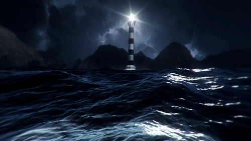 drifting lighthouse sea storm footage 089921937 prevstill