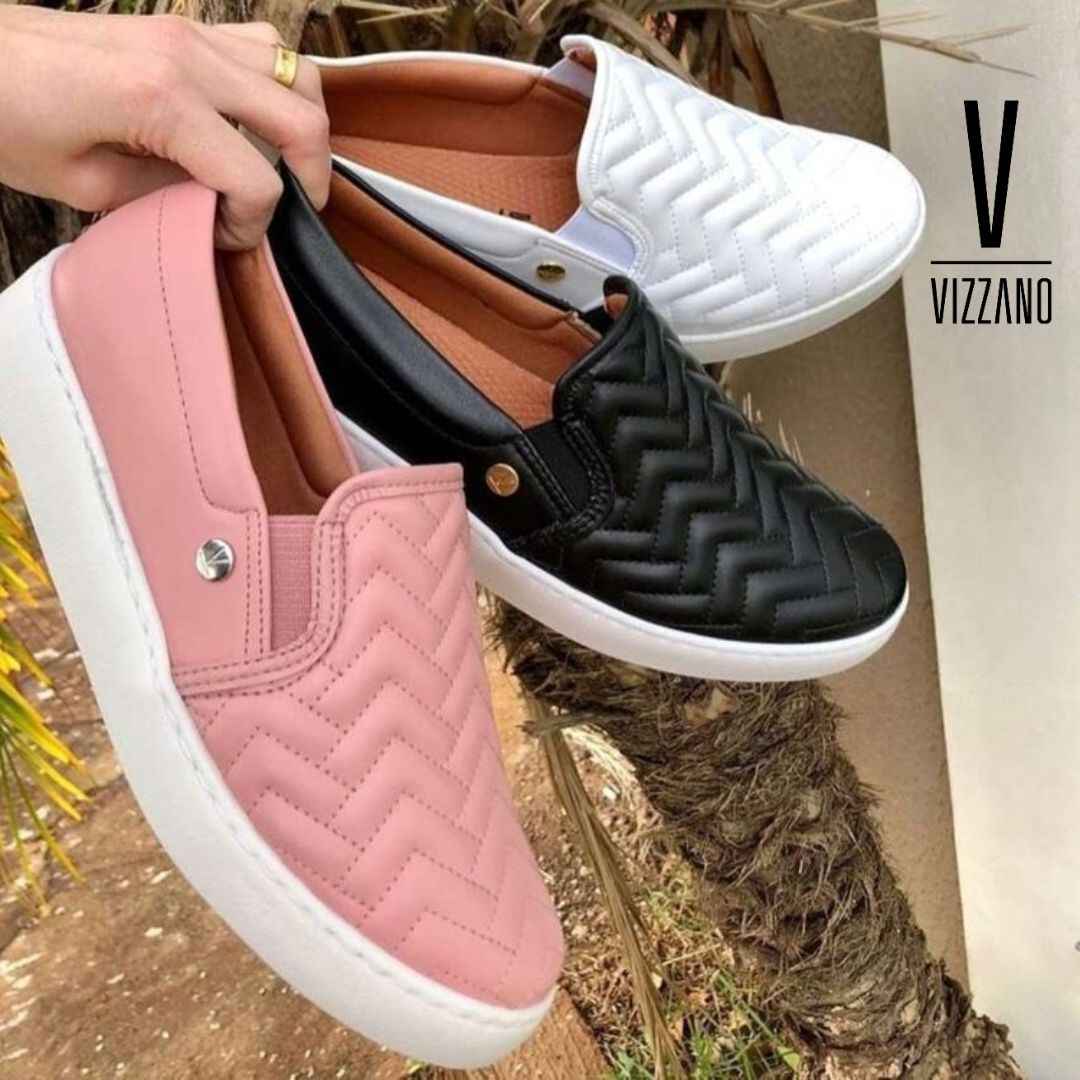 Tênis Slip On Básico Feminino Vizzano