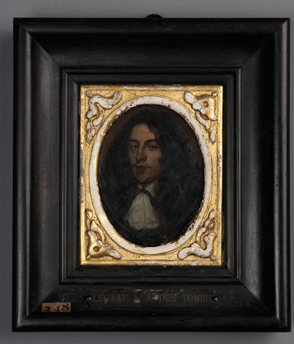 Unknown Портрет молодого человека, 1675, 10,5 cm х 8 cm, Миниатюра на меди