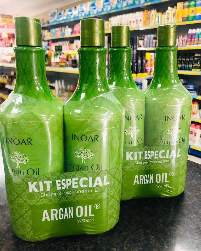 Inoar Kit Shampoo e Condicionador Argan Oil Hidratante 1000 Ml, Inoar