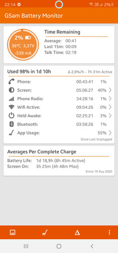 Screenshot 20200913 221456 GSam Battery Monitor