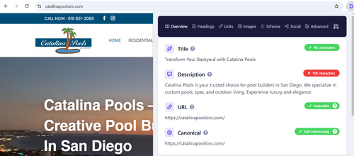 Unoptimized Meta title And Description for Home Page.png